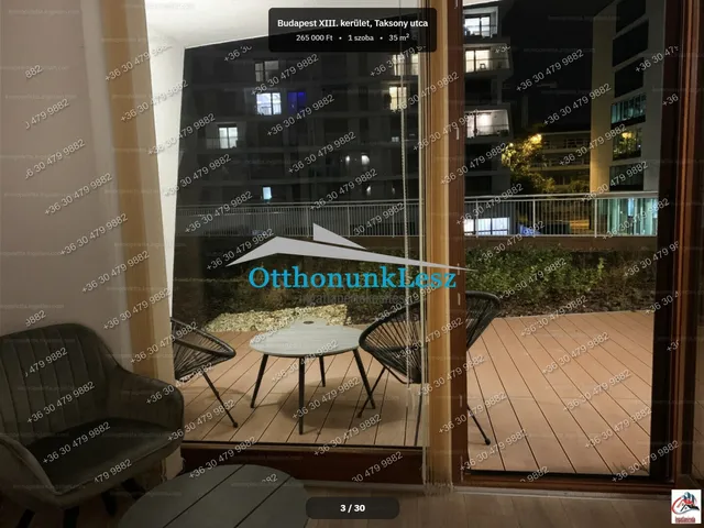 Kiadó lakás Budapest XIII. kerület, Lőportárdűlő 35 nm