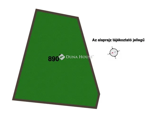 Eladó telek Tápiószentmárton 890 nm