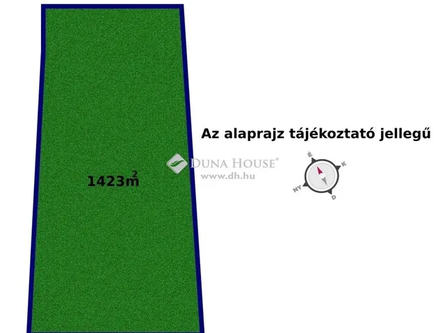 Eladó telek Tápiószentmárton 1423 nm