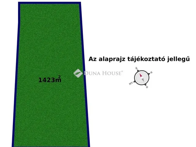 Eladó telek Tápiószentmárton 1423 nm