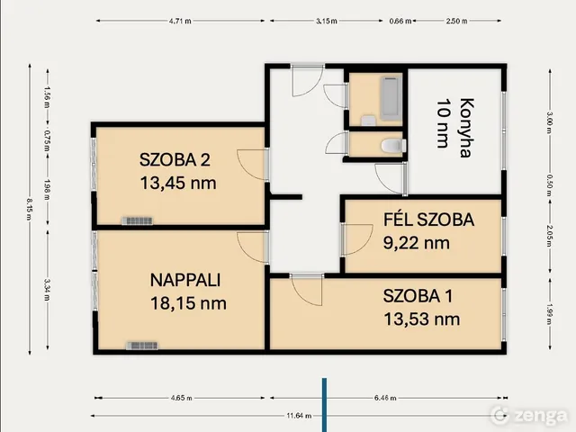 Eladó lakás Debrecen 78 nm