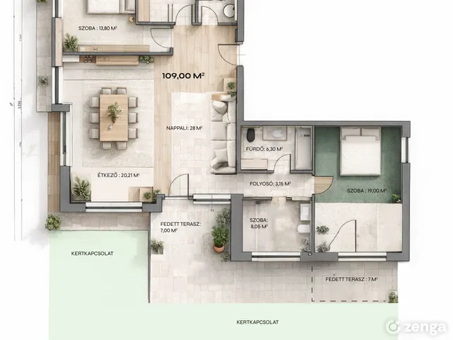 Eladó lakás Zalaegerszeg 109 nm