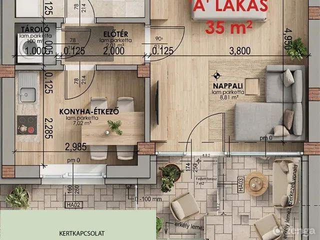 Eladó lakás Zalaegerszeg 35 nm