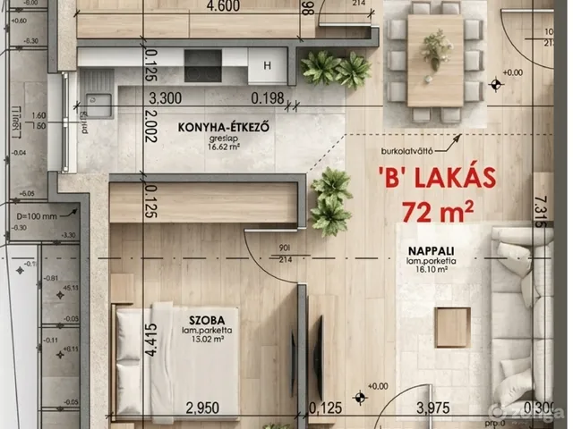 Eladó lakás Zalaegerszeg 72 nm