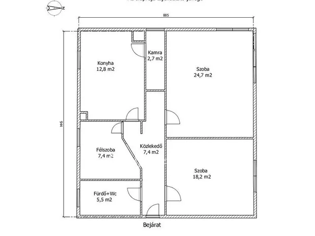 Eladó lakás Győr, Gyárváros 80 nm