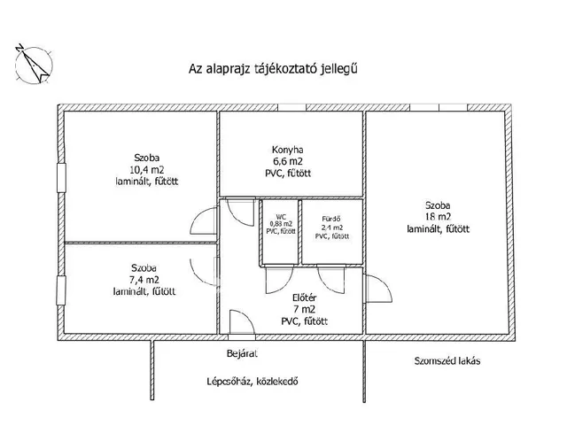 Eladó lakás Győr 53 nm