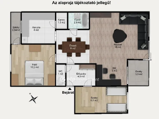 Eladó lakás Győr, Nádorváros 73 nm