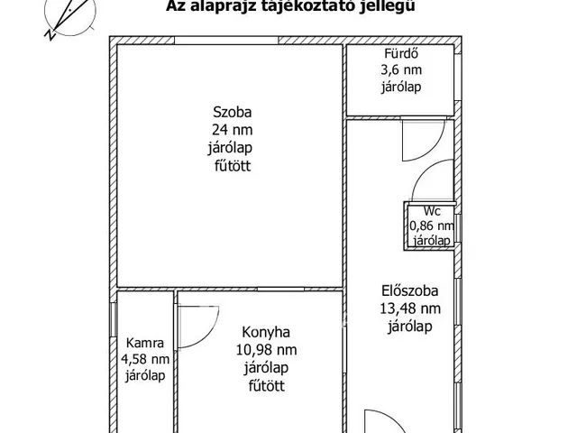 Eladó ház Koroncó 57 nm