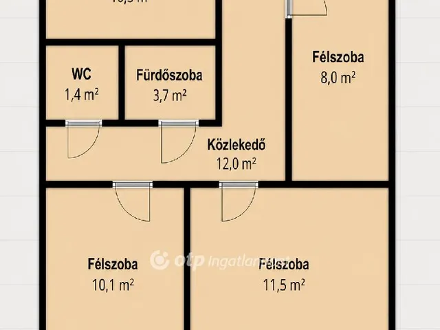 Eladó lakás Győr 57 nm