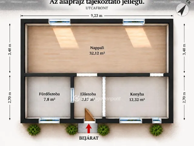 Eladó ház Nagyszentjános 56 nm