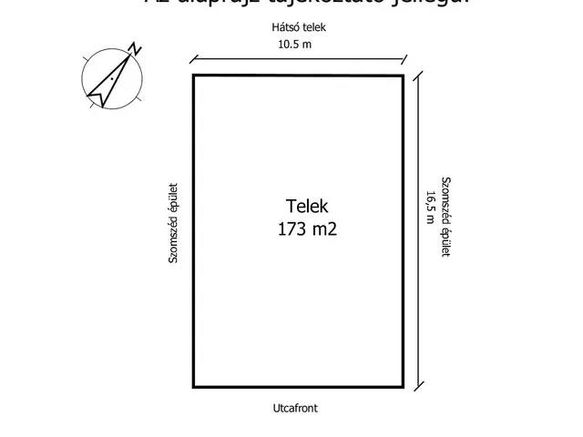 Eladó telek Győr 173 nm