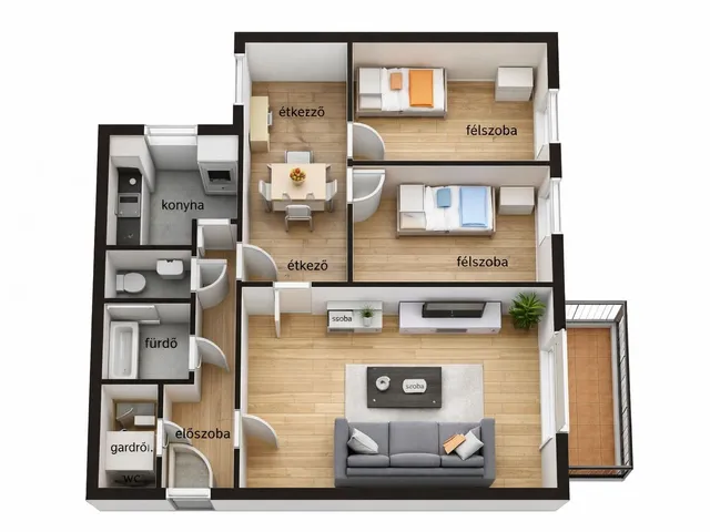 Eladó lakás Budapest XIII. kerület, Vizafogó 58 nm