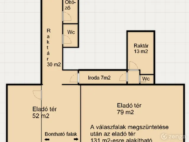 Kiadó kereskedelmi és ipari ingatlan Mezőkövesd, Szent László tér 4 181 nm