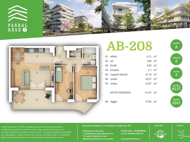 Eladó lakás Budapest XIV. kerület 62 nm