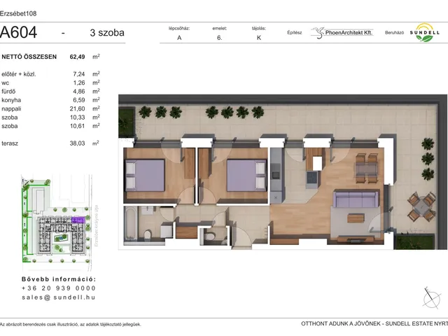 Eladó lakás Budapest XIV. kerület 62 nm