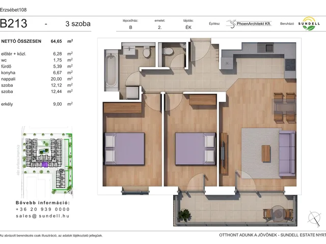 Eladó lakás Budapest XIV. kerület 65 nm