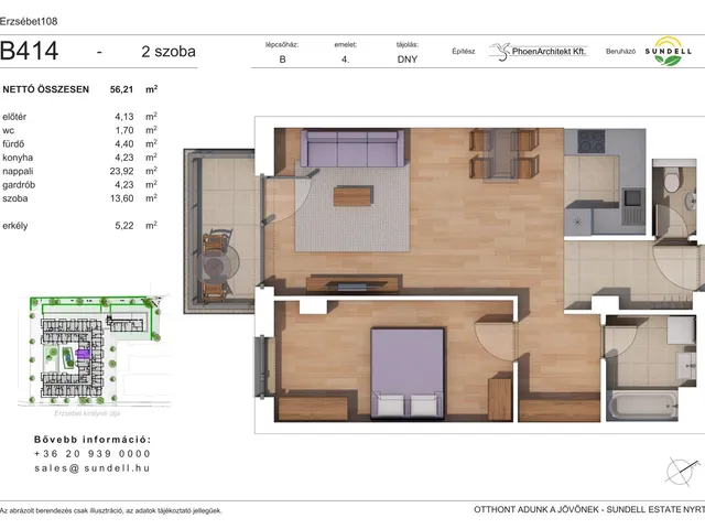 Eladó lakás Budapest XIV. kerület 56 nm