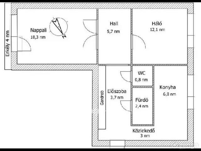 Eladó lakás Budapest XIX. kerület 53 nm