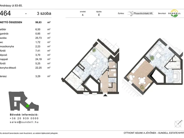 Eladó lakás Budapest VI. kerület 100 nm