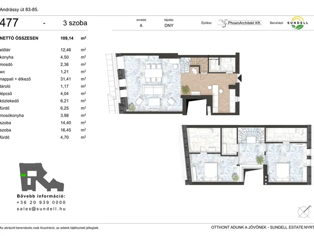 Eladó lakás Budapest VI. kerület 109 nm