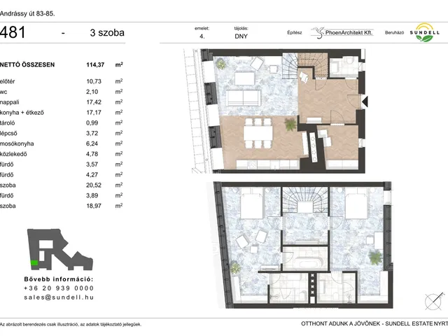 Eladó lakás Budapest VI. kerület 114 nm