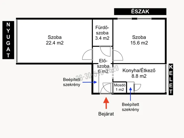 Eladó lakás Vác, Alsóváros 57 nm