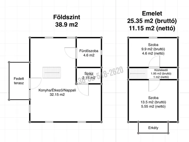 Eladó ház Nőtincs 64 nm
