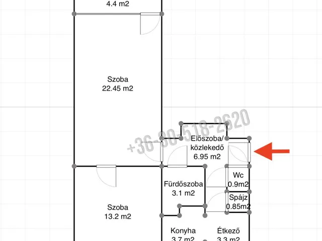 Eladó lakás Vác, Deákvár 57 nm