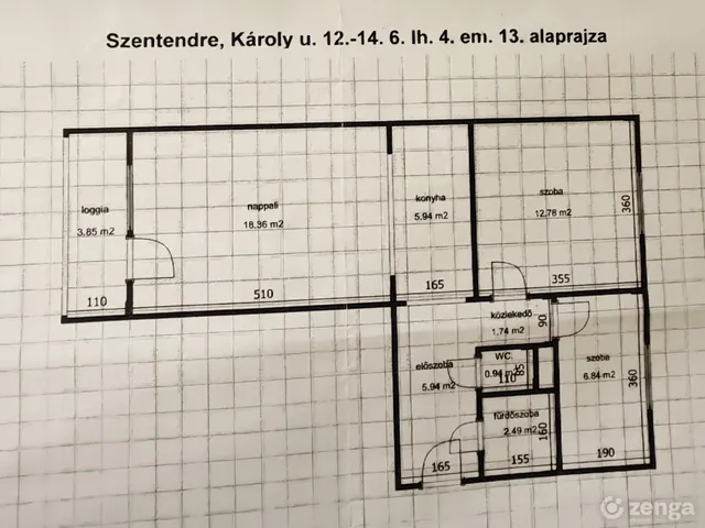 Eladó lakás Szentendre, Püspökmajori lakótelep 55 nm