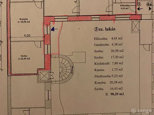 Eladó lakás Budapest V. kerület, Belváros 98 nm