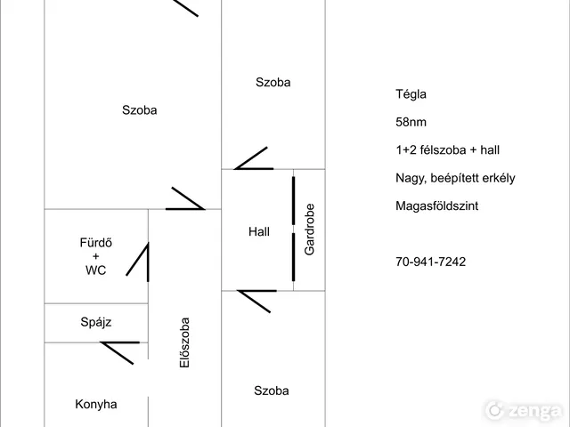 Eladó lakás Dunaújváros, Római városrész 58 nm