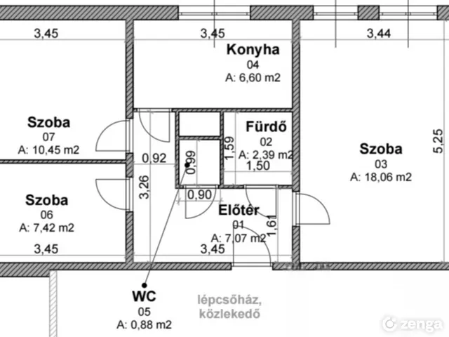 Eladó lakás Székesfehérvár, Palotaváros 53 nm
