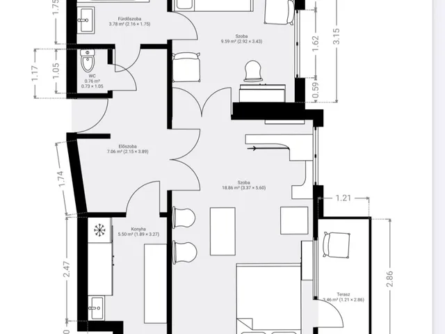 Eladó lakás Budapest XI. kerület, Kelenföld 52 nm