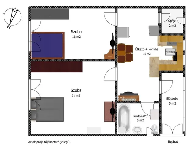Eladó ház Dunaföldvár 68 nm