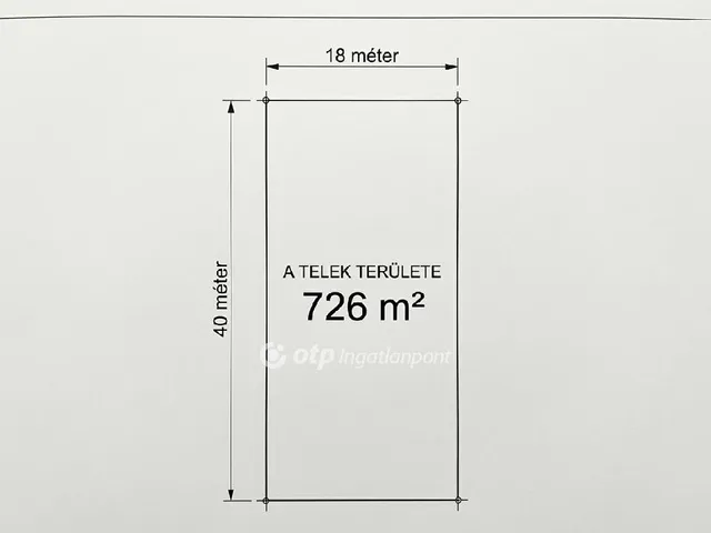 Eladó telek Adony 726 nm