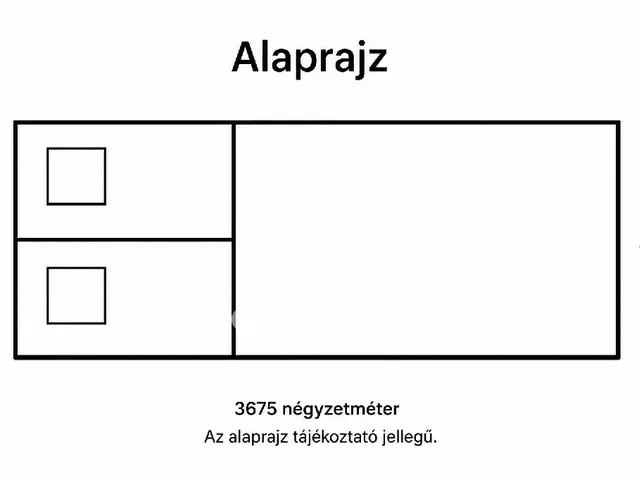 Eladó telek Kulcs 3675 nm