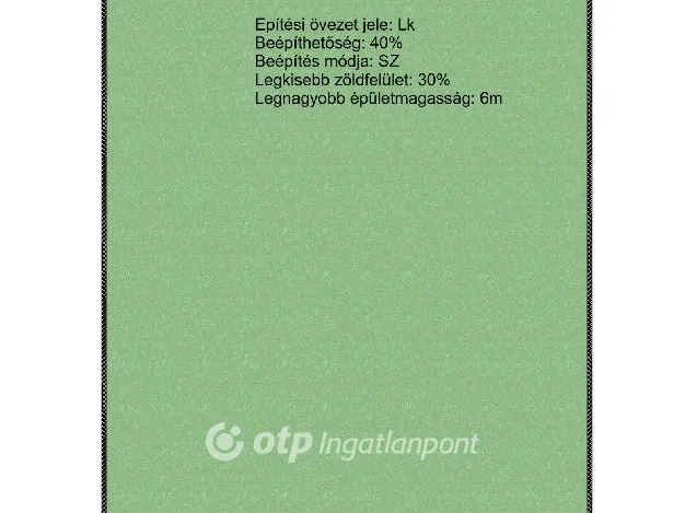 Eladó telek Kulcs 1192 nm