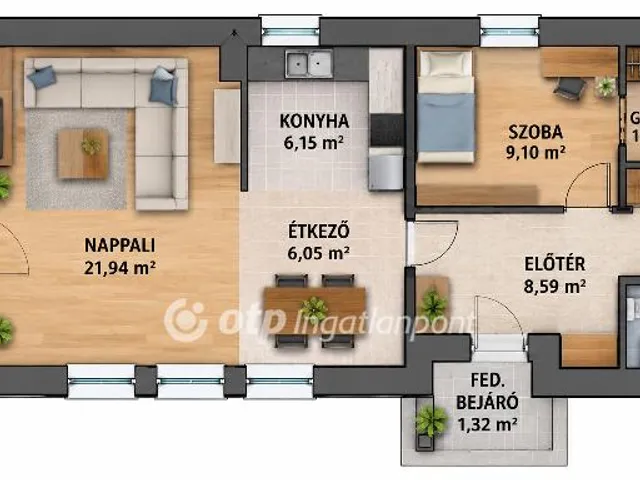 Eladó telek Pusztaszabolcs 2662 nm