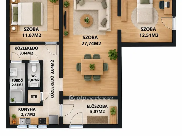 Eladó lakás Dunaújváros 67 nm