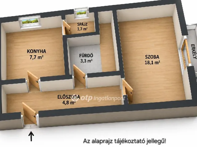 Eladó lakás Dunaújváros 37 nm