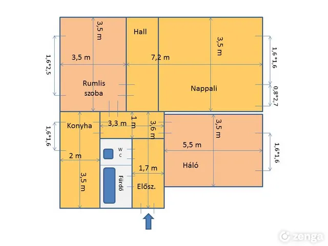 Eladó lakás Tatabánya, Gál István-lakótelep 68 nm