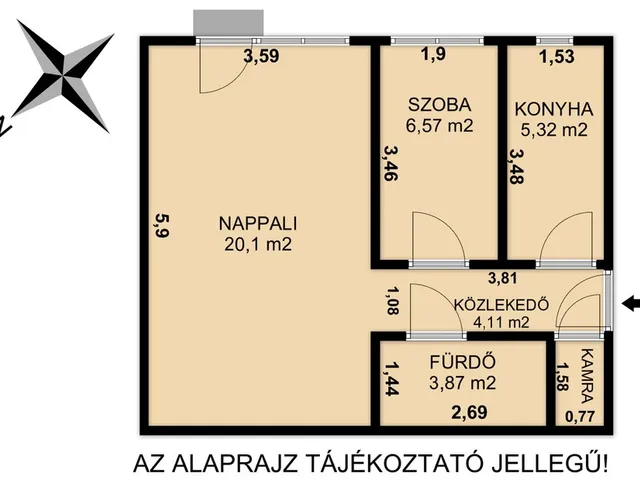Eladó lakás Budapest XVIII. kerület, Lakatostelep 43 nm