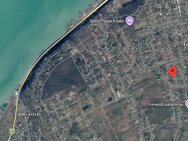 Eladó telek Fonyód, Kertváros 650 nm