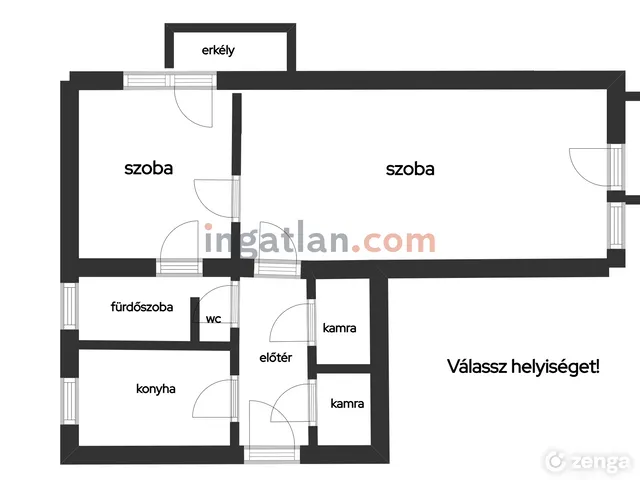 Eladó lakás Budapest IX. kerület, József Attila lakótelep 57 nm