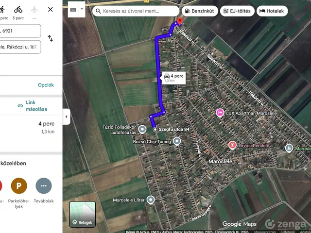 Eladó telek Maroslele 1472 nm