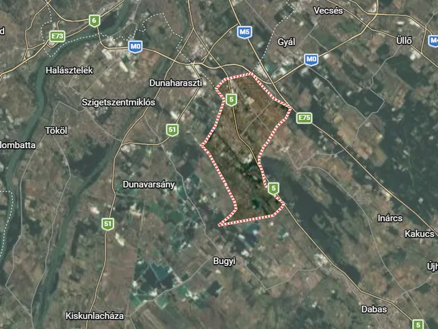 Kiadó kereskedelmi és ipari ingatlan Alsónémedi 60000 nm