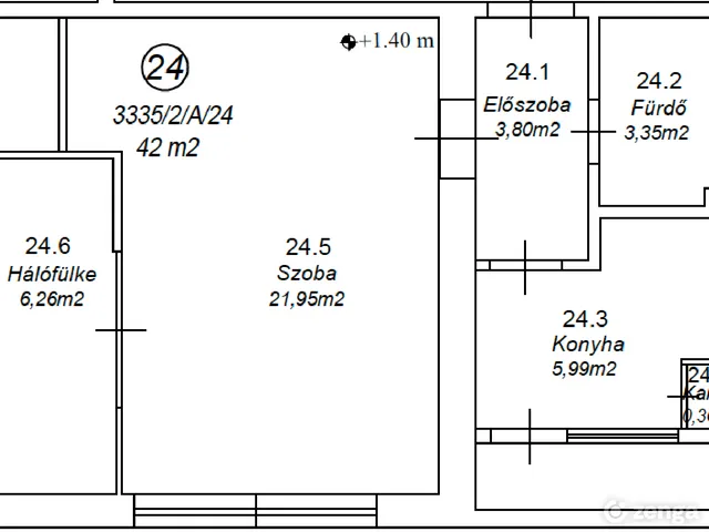 Eladó lakás Budapest XI. kerület, Kelenföld 43 nm