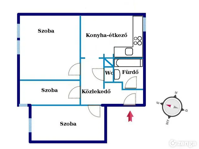 Eladó lakás Szombathely, Derkovits-lakótelep 65 nm