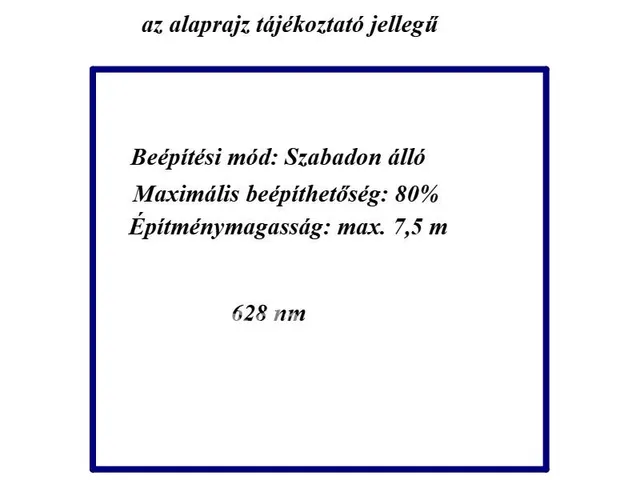 Eladó telek Kistelek 628 nm