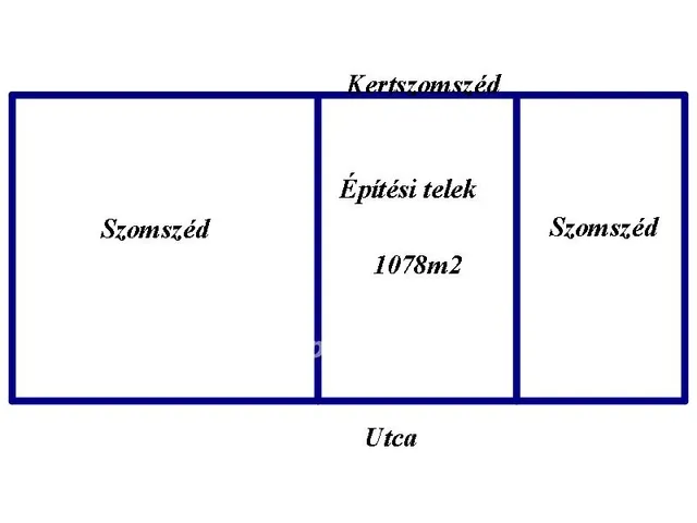 Eladó telek Kistelek 1078 nm